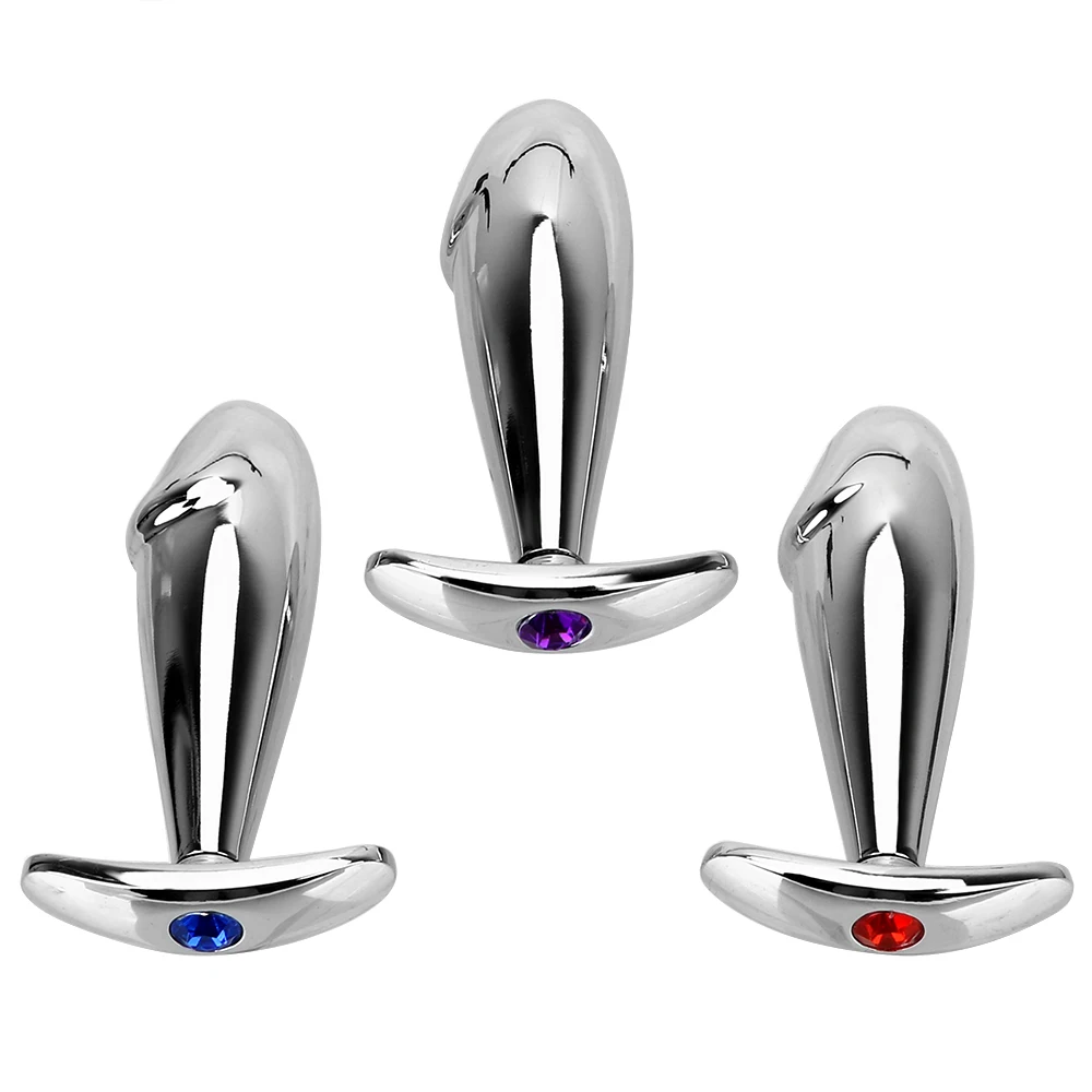 Anal Plug With Massage Function For Women Metal Erotic Toy_voghion.com