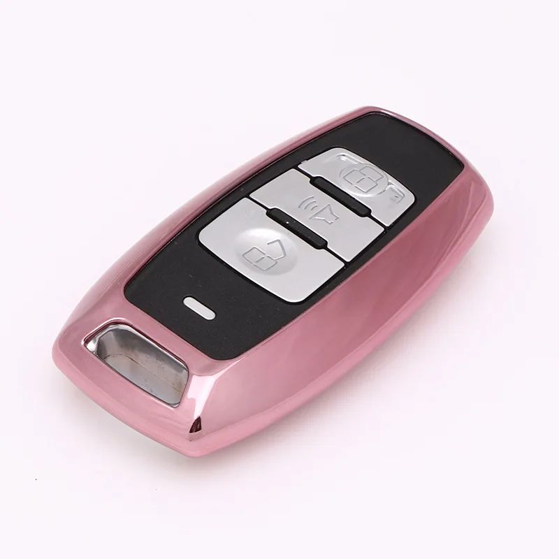 Чехол из ТПУ для автомобильных ключей с дистанционным управлением для Great Wall Haval Coupe H7 H8 H2 H6H9 - Название цвета: Розовый