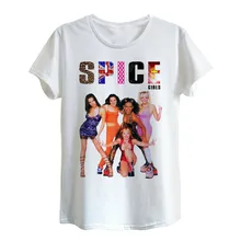 Футболка для девочек Spice Concert Tour Viva Forever Wannabe 90S женская унисекс Великобритания футболка
