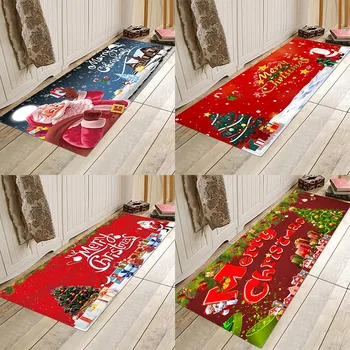

Christmas mat，Christmas lights mat, Christmas castles mat, festive atmosphere, flannel prints, non-skid absorbent mats.