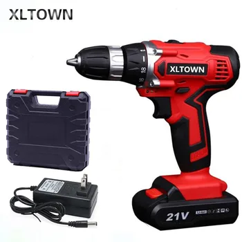 

XLTOWN 21V electric screwdriver rechargeable two-speed electric screwdriver cordless Multifunction hand drill power tools