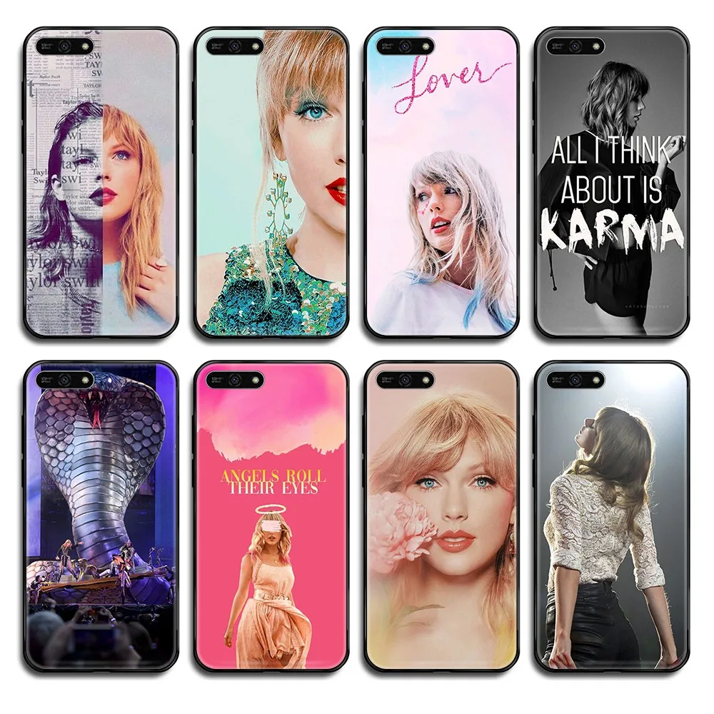 Taylor pop singer pretty trend coque бампер черный чехол для телефона Huawei Honor Mate 5 6 7 8 9 10 20 30 A C X Lite Pro