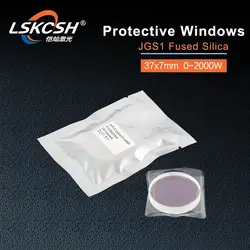 LSKCSH 2 шт./лот fiberlaser защита windows OG YD37 d7 37*7 мм 37x7mmP0595-58601 оптовая продажа для WSX/Precitec/Raytools лазерная головка