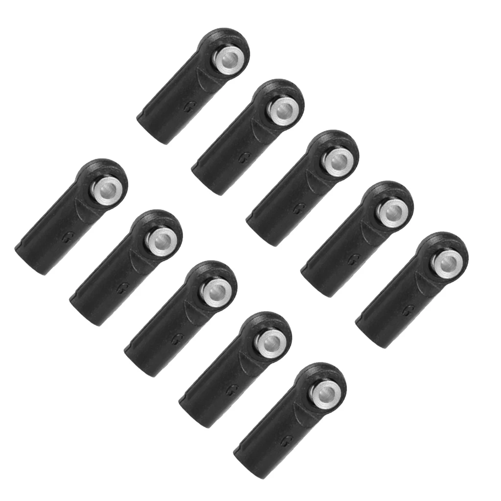 10 Pieces M4 Linkage Rod End Tie Rod End Ball Head Joint for RC Car Crawler