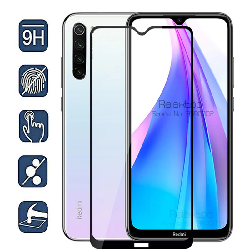 Защитное стекло закаленное для xiaomi redmi note 8 T/note pro/8A | Мобильные телефоны и