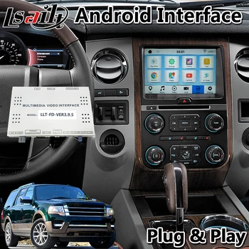 

Lsailt Android Video Interface for 2016-2020 Ford Expedition Sync 3 System with Car GPS Navigation