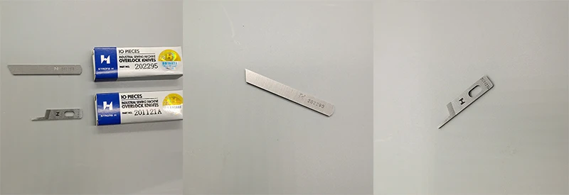 고품질 페가수스 오버록 어퍼 다운 나이프 10 피스, 201121A/202295, 강력한 H, 산업용 재봉틀 부품