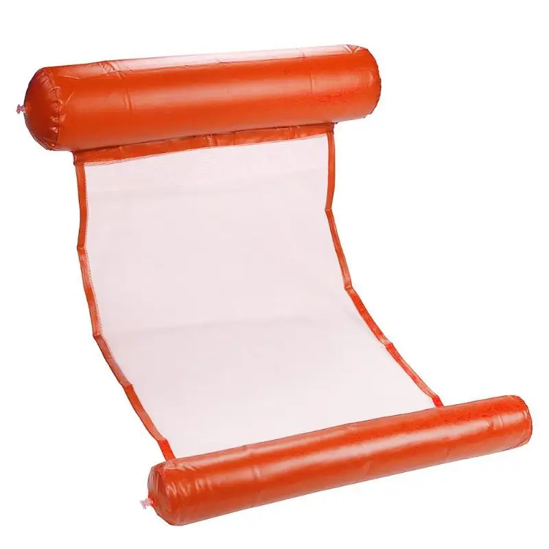 Открытый складной гамак для воды бассейн увеличение надувной матрас пляжный шезлонг плавающий спальный кровать Кресло-гамак - Цвет: Type A Orange