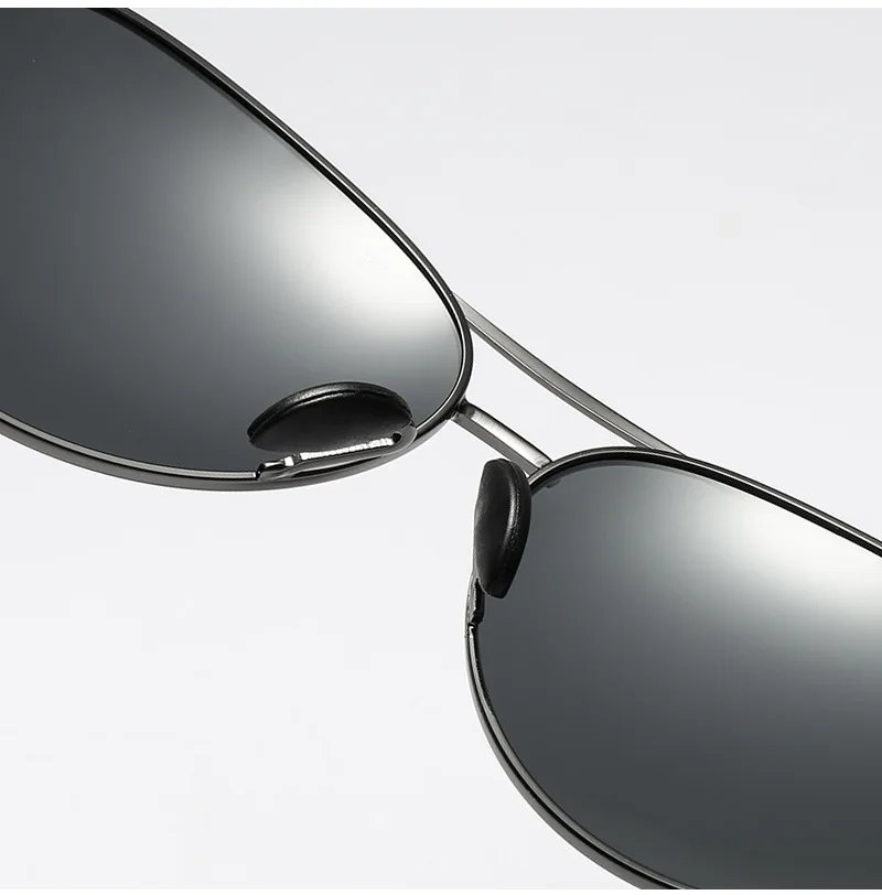 Модные мужские солнцезащитные очки пилота, поляризованные линзы, фирменный дизайн для вождения, уличная оправа из сплава, мужские солнцезащитные очки Oculos De Sol UV400 8013