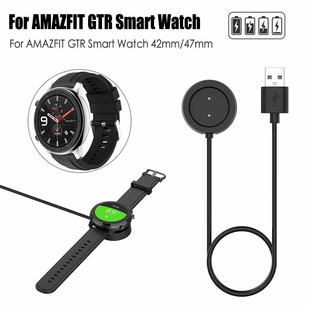 Магнитный usb-кабель для зарядки док-станции Xiaomi Huami Amazfit GTR 42 мм 1909 47 1901 зарядное