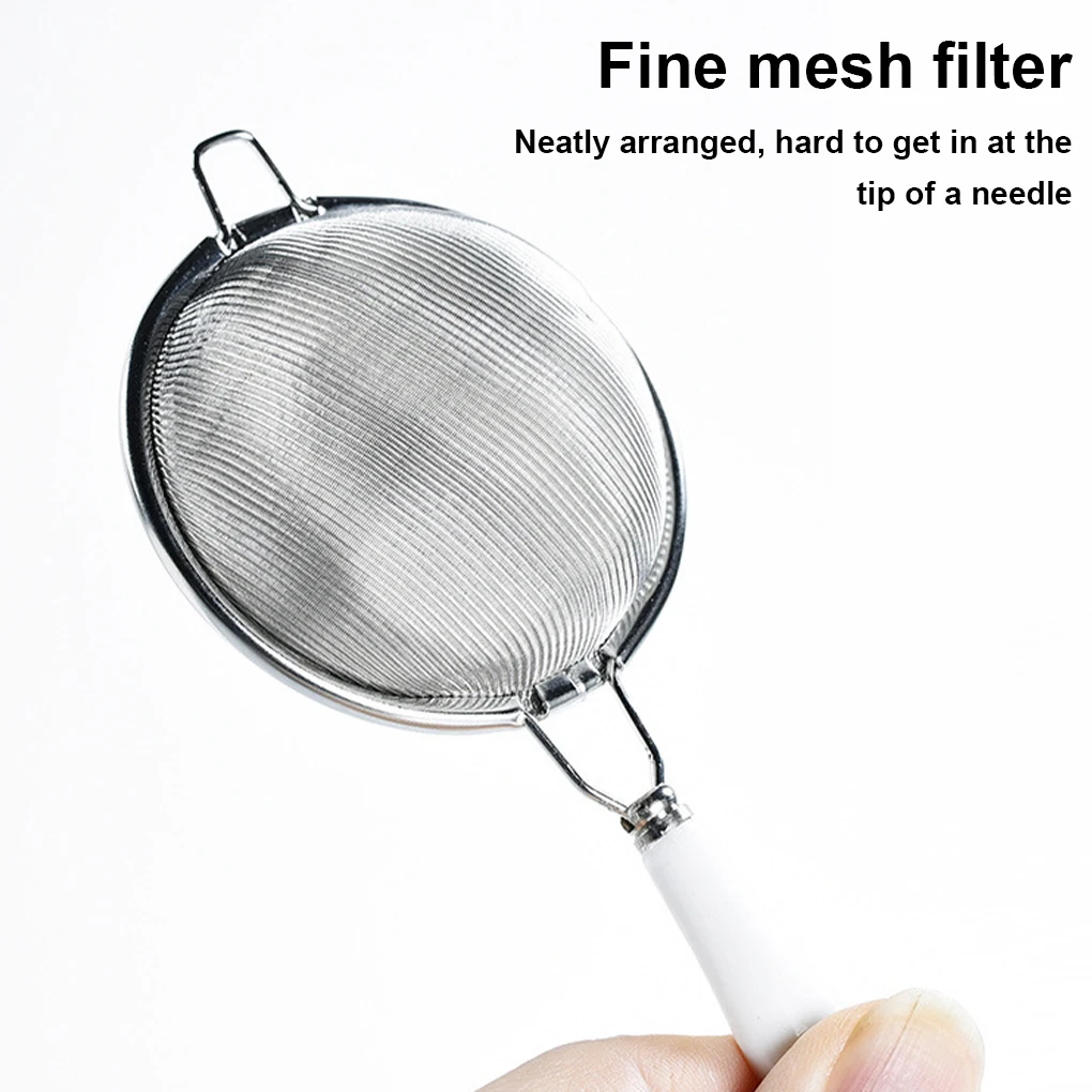 Tea Infuser Tea Strainer Tea Filter Long Handle Reusable Stainless Steel Loose Leaf Herb Cooking Drinkware Bar Accessories