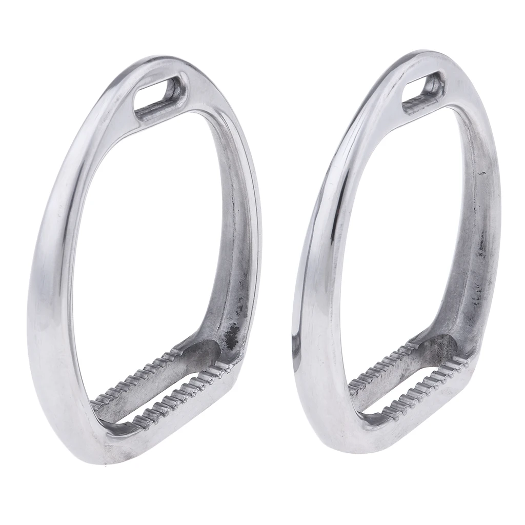 Horse Riding Lightweight Aluminum Saddle Stirrups Pad for Western English Equestrian Sports