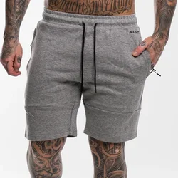 Short de sport pour hommes, en coton, pour musculation, survêtement, Fitness, jogging, gym, marque, nouvelle collection, 2020 