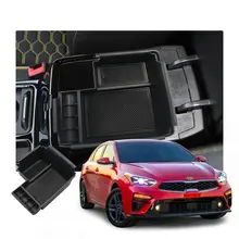 RUIYA-caja de almacenamiento para Reposabrazos de coche, contenedor de Control Central, reposabrazos, accesorios de Interior de coche, color negro, para Forte/K3 2020