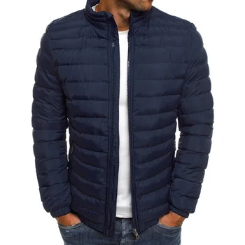 

ZOGAA Hot Sale Men Winter Jackets Chest Exquisite Pocket Simple Hem Practical Waterproof Zipper High Quality Parka