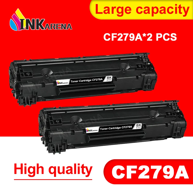 

INKARENA 2pcs 79A CF279A Black Toner Cartridge Compatible for HP CF279 279A LaserJet Pro M12w M12 M12a Printer Cartridges