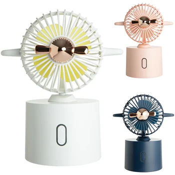 

Mini Fan USB Rechargeable Oscillating Fan Portable Cooling Fan Home Desktop Air Cooler for Office Traveling