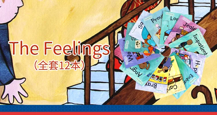 The Feelings дети английский оригинальная книга с картинками серия управление настроением 12-law поддержка маленькая ручка Дарен