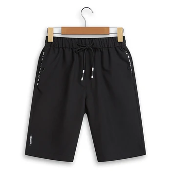 

Cotton Mens Shorts Summer Drawstring Waist Shorts Bermuda Fitness Casual Sporting Fashion Short Pants Male Solid High Quality