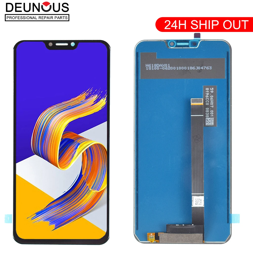 Module écran Complet ASUS Zenfone 5 ZE620KL - Noir, FHD+, 6.2 Pouces, Neuf
