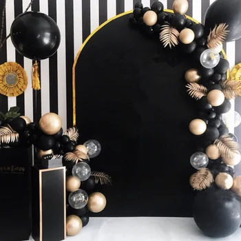 

Anniversary Black Gold Balloon Garland Birthday Party Decoration Adults Gold Balloon Banner Kids Birthday Balloon Arch Kit