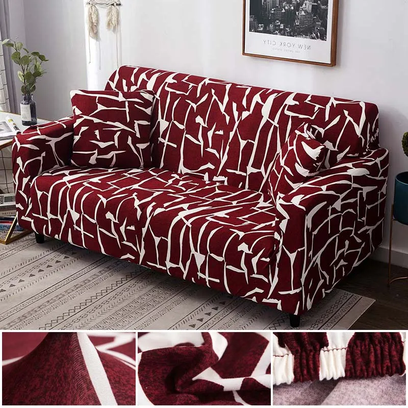 

Irregular Line Sofa Cover Cotton Stretch Couch Cover Elastic Sofa Covers for Living Room Slipcovers for Armchair Furniture Cover