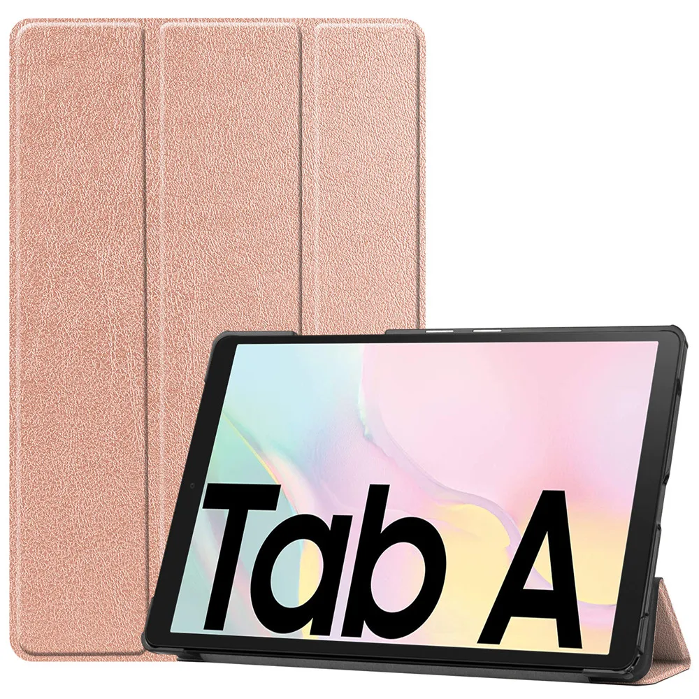 

2020 Tri-Fold Case For Samsung Galaxy Tab A7 2020 T500 Case PU Leather New Arrival Stand Cover Shock Proof Tablet Shell