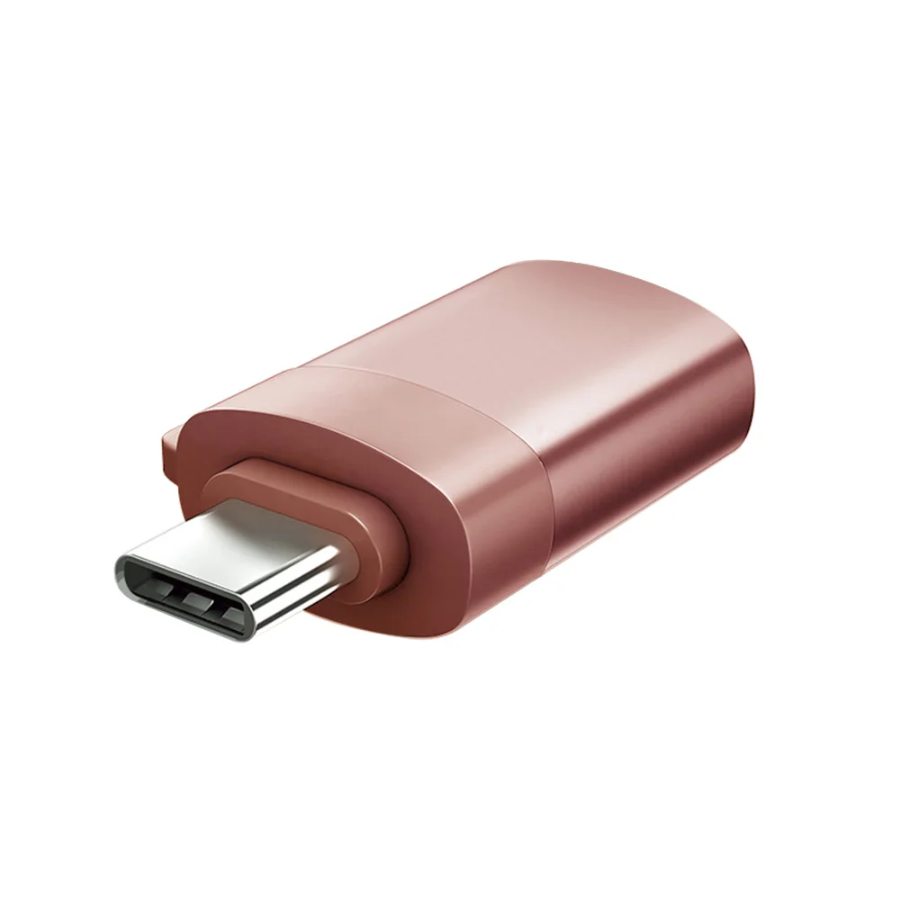Shellnail OTG type-C USB C адаптер Micro type C USB-C 3,0 зарядный преобразователь данных для Samsung Galaxy S8 S9 Note 8 A5 One Plus USB - Цвет: Rosegold