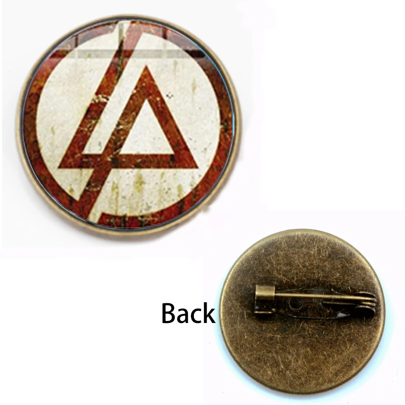 9 Новая Винтажная брошь Linkin Park, браслеты с логотипом, Честерз Беннингтон, античная бронза с покрытием, для мужчин и женщин,, ювелирный сувенирный подарок - Окраска металла: 9