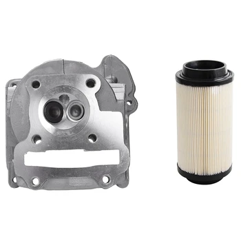 

1 Pcs Chinese Scooter Engine 47Mm Cylinder Head Assy & 1 Pcs Air Filter Cleaner Replacement