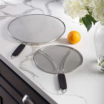 

2Pcs Oil and Grease Splatter Sn Extra Fine Splatter Sn Mesh Stops 99% of Grease s and Splattering