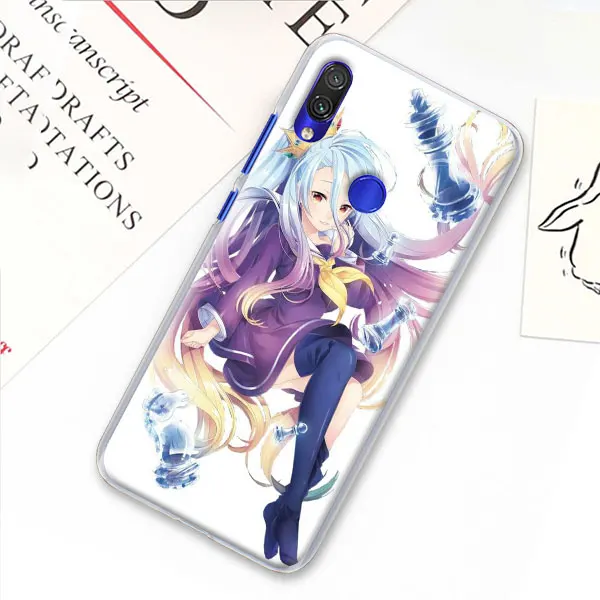 Нет игры нет жизни аниме чехол для Xiaomi mi A3 A1 A2 8 Lite 9T CC9E Play Red mi K20 Pro 7A Note 7 7S жесткий прозрачный чехол - Цвет: 05