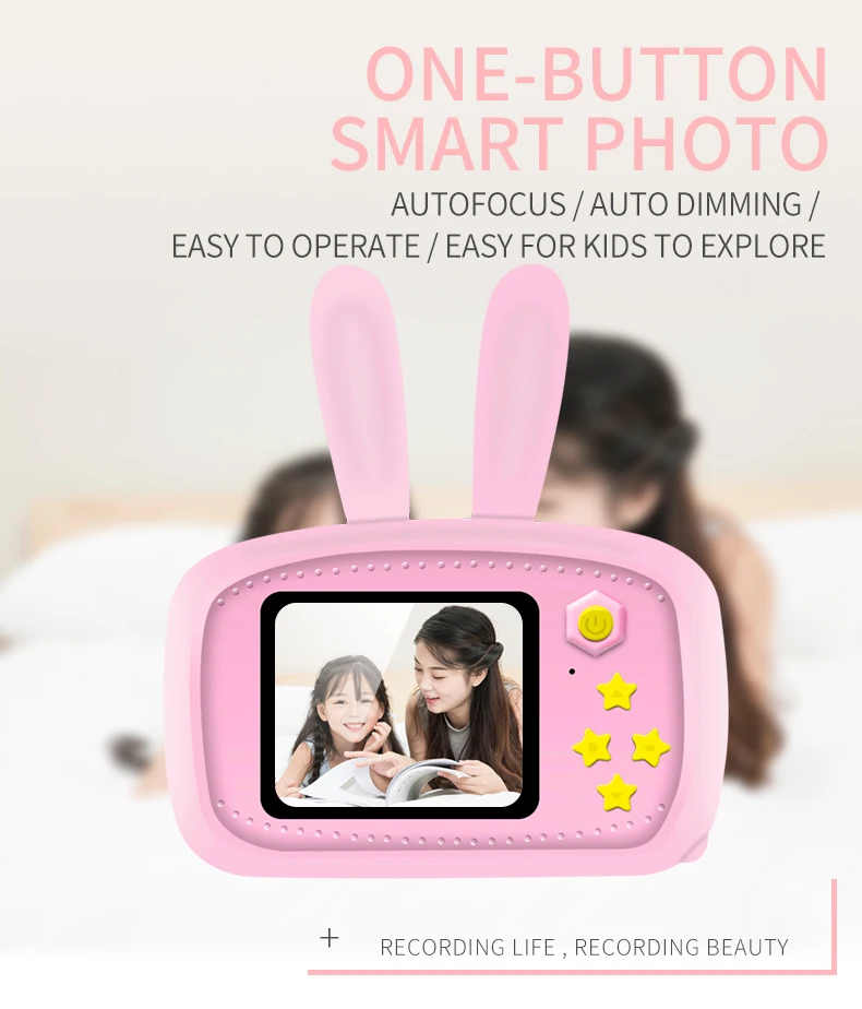 Дети сфотографировать Камера Full HD 1080P Портативный цифрового видео Камера 2 дюймов ЖК-дисплей Экран Дисплей детей для малыша исследование