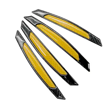 

Reflective Safety Warning Signs Carbon Fiber Tape Stickers Strong Adhesive Waterproof High Visibility For Trucks Cars Doors E7CA