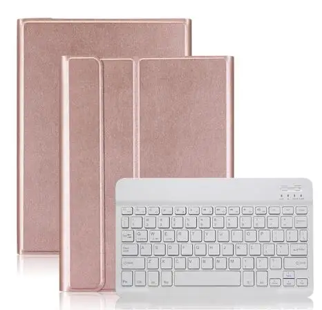 Планшет клавиатура для huawei Mediapad T5 10 AGS2-W09/L09 AGS2-L03 Bluetooth клавиатура 7 цветов с подсветкой чехол+ ручка - Цвет: Light Keyboard case