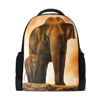 

New The elephant print School Bag for Teenager Boys Girls Kids Personized Schoolbag Supplier Children Backpack Mochila Infantil