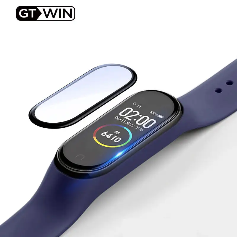 

GTWIN 3D Protective Tempered Film for Xiaomi Mi Band 4 Protection Film Full Screen Permeability Film HD Explosion