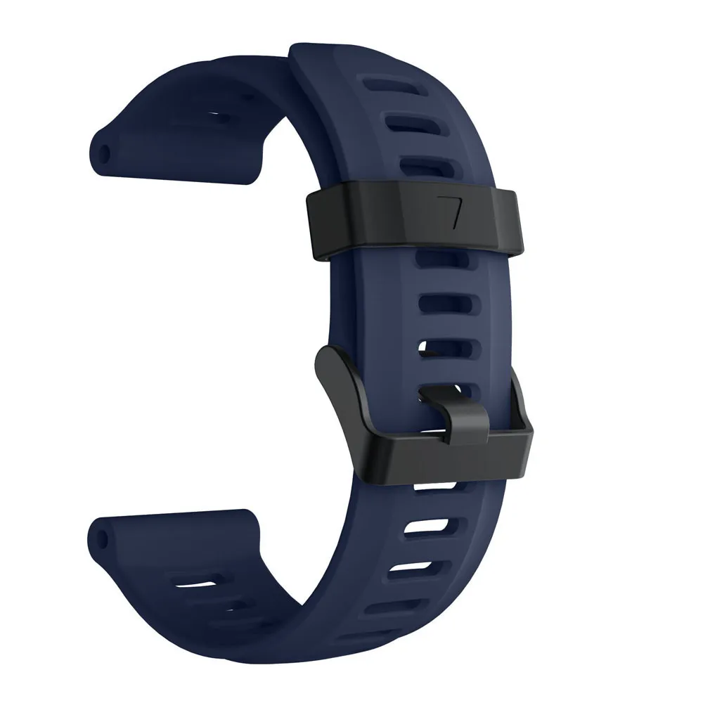 Сменный силиконовый ремешок для часов Garmin Fenix 5X Plus Instinct Quatix 5 gps Смарт-часы 22 мм браслет на запястье - Цвет: Navy