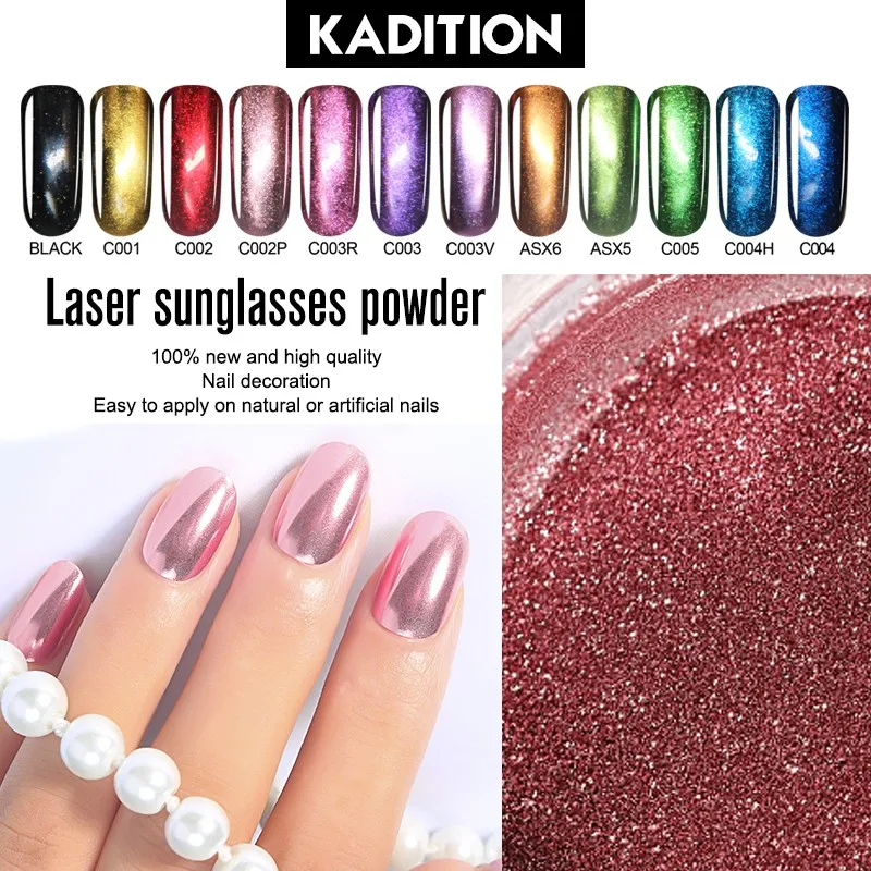 Супер металлический маникюрный блеск для ногтей блестки зеркальный дизайн