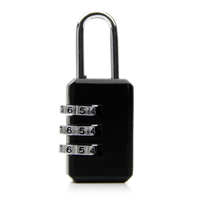 

Mini Resettable 3 Digit Combination Travel Luggage Suitcase Code Safe Lock Bag