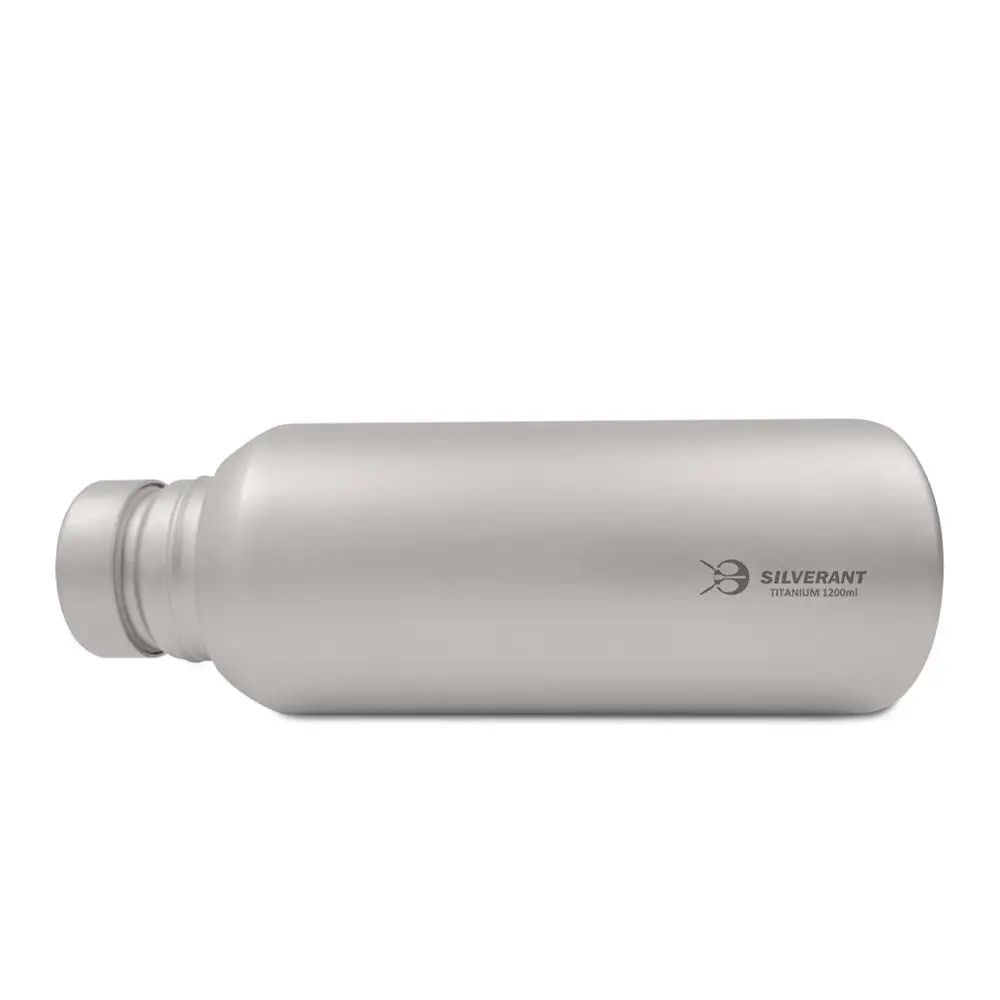 Garrafa de Água de Titânio de Grande Garrafa de Água Potável com Tampa Traseira para Corda para Viagens ao ar Leve de 1.2l1.5l com Garrafa de Água Silverant Capacidade Potável Ultra Leve de 1.2l1.5l com Livre 7 High Quality Esporte e Lazer