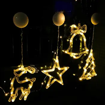 

Moon Star Fairy String Light Curtain Lamp LED Lamp String Outdoor Elk Wedding Neon Lantern 3.0M Party Decoration Garden