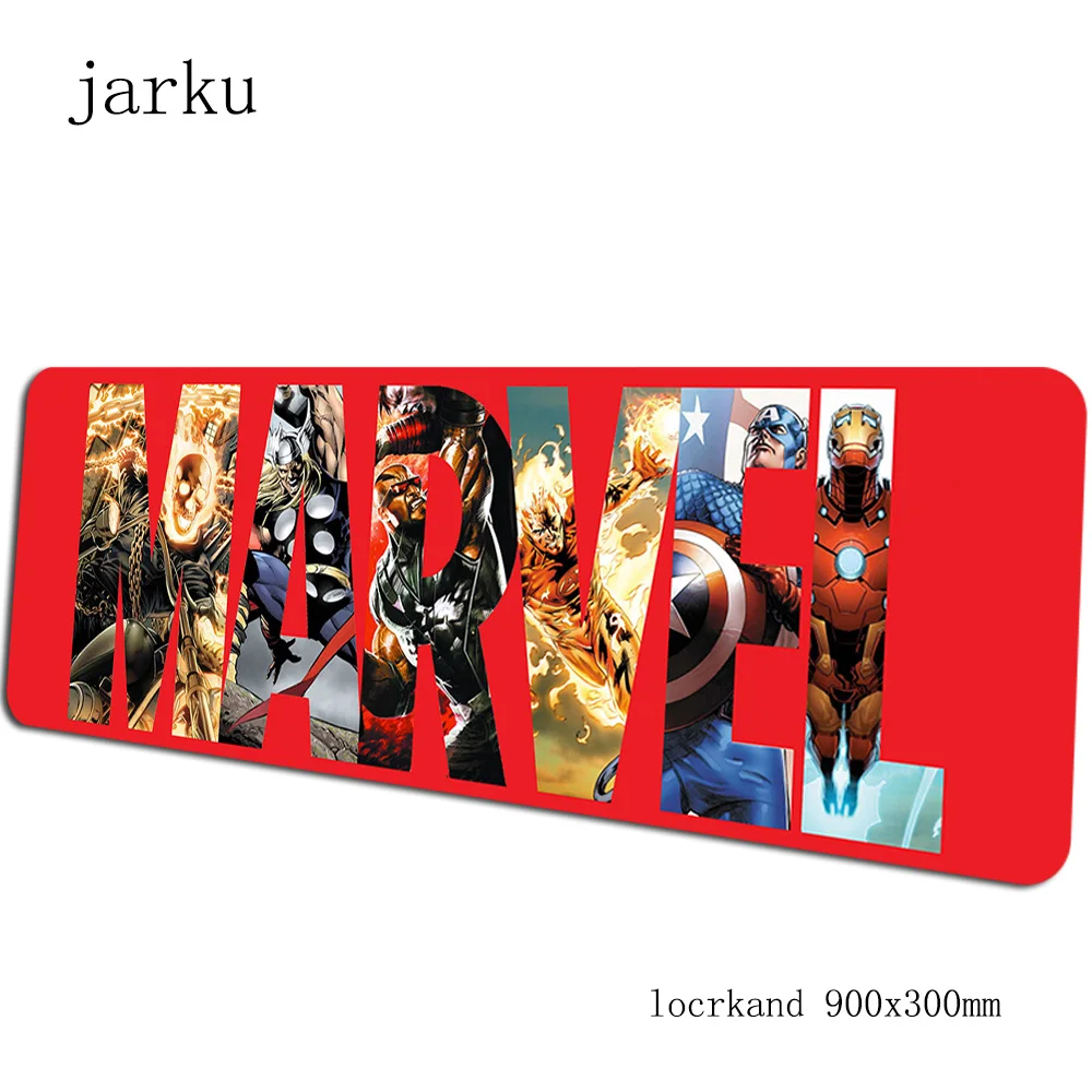 Marvel Comics логотип коврик для мыши 900x300X2 мм большая компьютерная мышь игровой мат геймпад пк геймер Самый дешевый игровой коврик для мыши padmouse