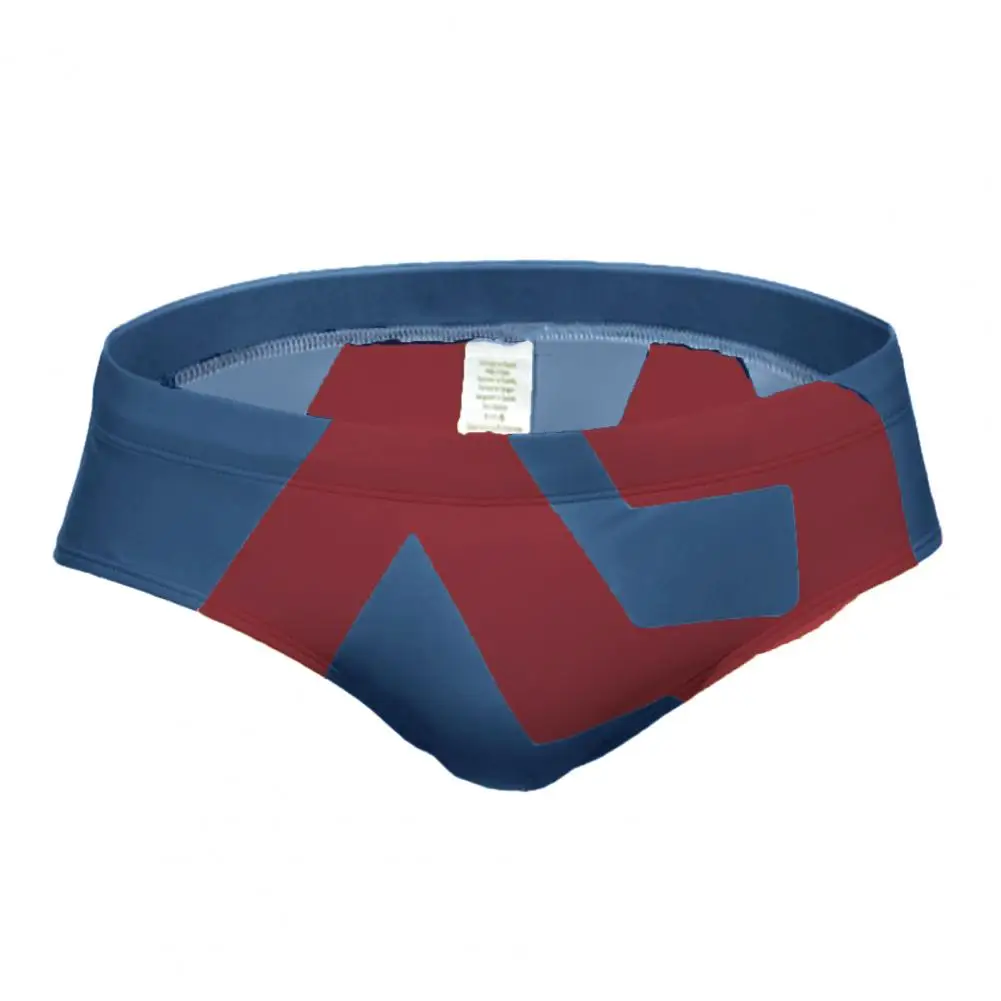 Fashionable men's briefs ultra-fine nylon skin-friendly quick-drying printing European and American sexy swimwear men's shorts