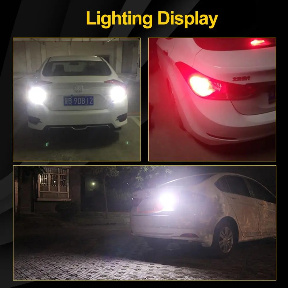 1156 BA15S BAU15S BAY15D P21W PY21W P21/5W светодиодный T20 7443 T25 3157 W16W T15 LED W21/5W P27/7 W светодиодные лампы
