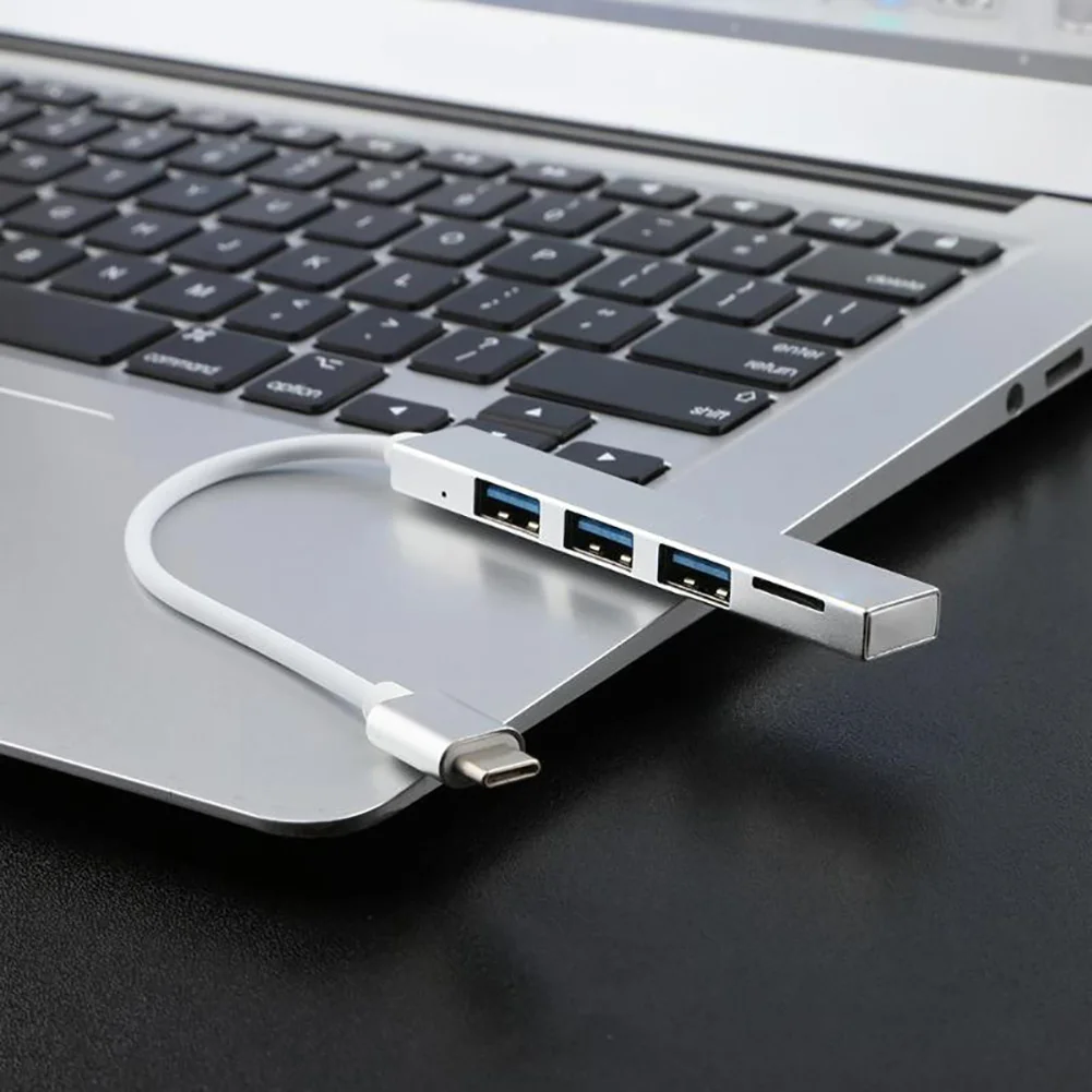 Тип C концентратор 4 порта USB-C USB 3,1 сплиттер конвертер OTG адаптер кабель для Macbook Pro iMac ПК Аксессуары для ноутбуков