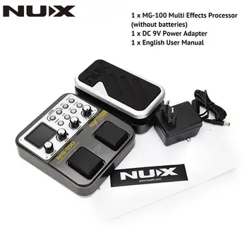 

NUX MG-100 MG100 Modeling Guitar Processor Guitar Effect Pedal Drum Tuner Recorder Multi-function With Guitar Modeling Processor