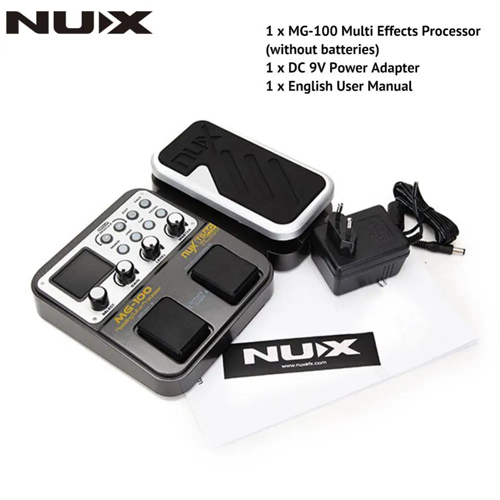 NUX MG 100 MG100 моделирующий Гитарный процессор гитарный эффект педаль барабанный
