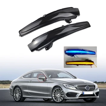 

Blue LED Dynamic Turn Signal Light lamp For Mercedes Benz C Class W205 E W213 S W222 W217 V W447 Side Mirror Indicator Blinker
