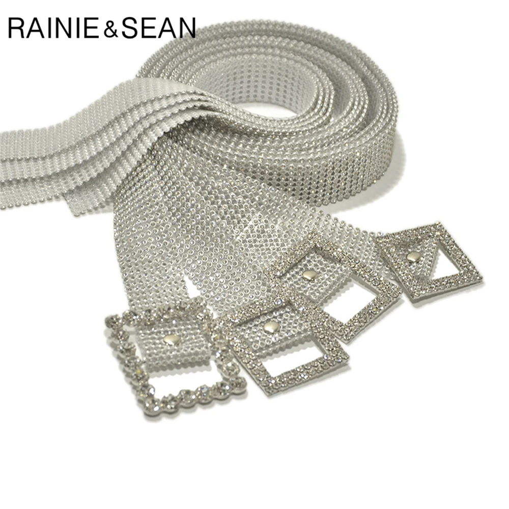 Renie SEAN, стразы, ремни для женщин, пластик, высокая мода, серебро, золото, женский ремень, алмаз, свадебные, женские ремни